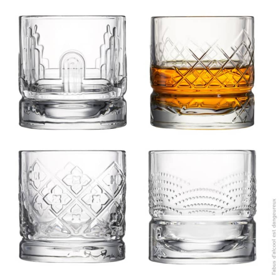 Tradestock LTD La Rochere - Set Of 4 Whisky Glasses Dandy