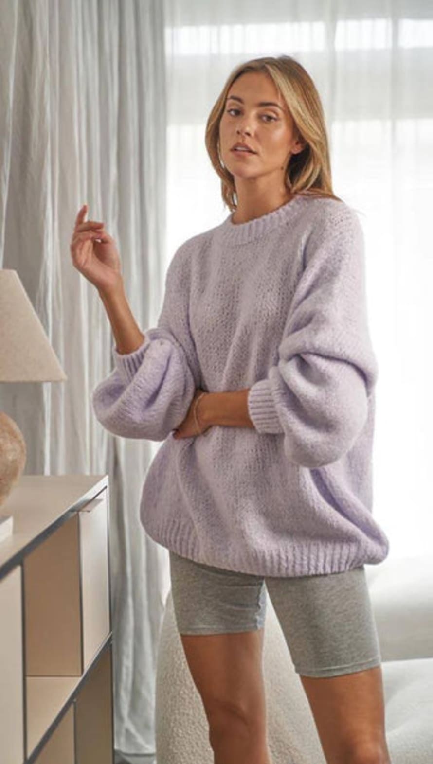 Charli London Rosalia Sweater - Lavender