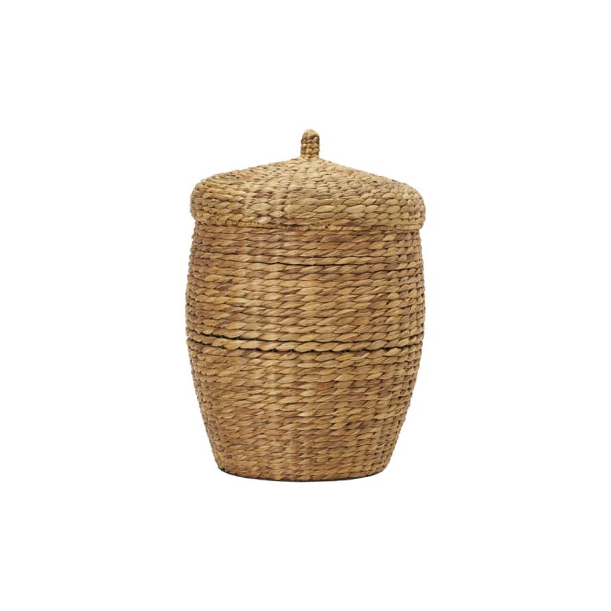 House Doctor Aske Basket with a Lid in Natural