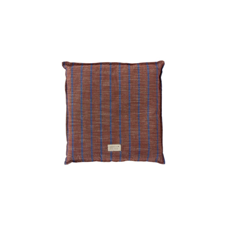 OYOY Kyoto Dark Caramel Stripe Cushion