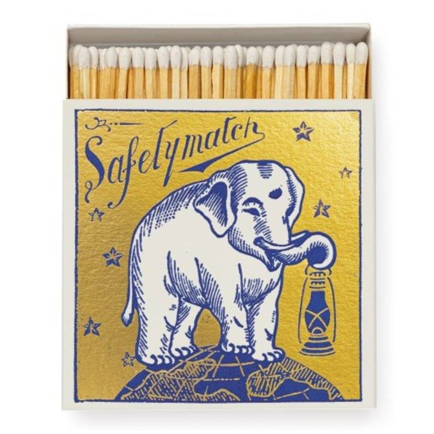Archivist Gold Elephant Luxe Candle Matches