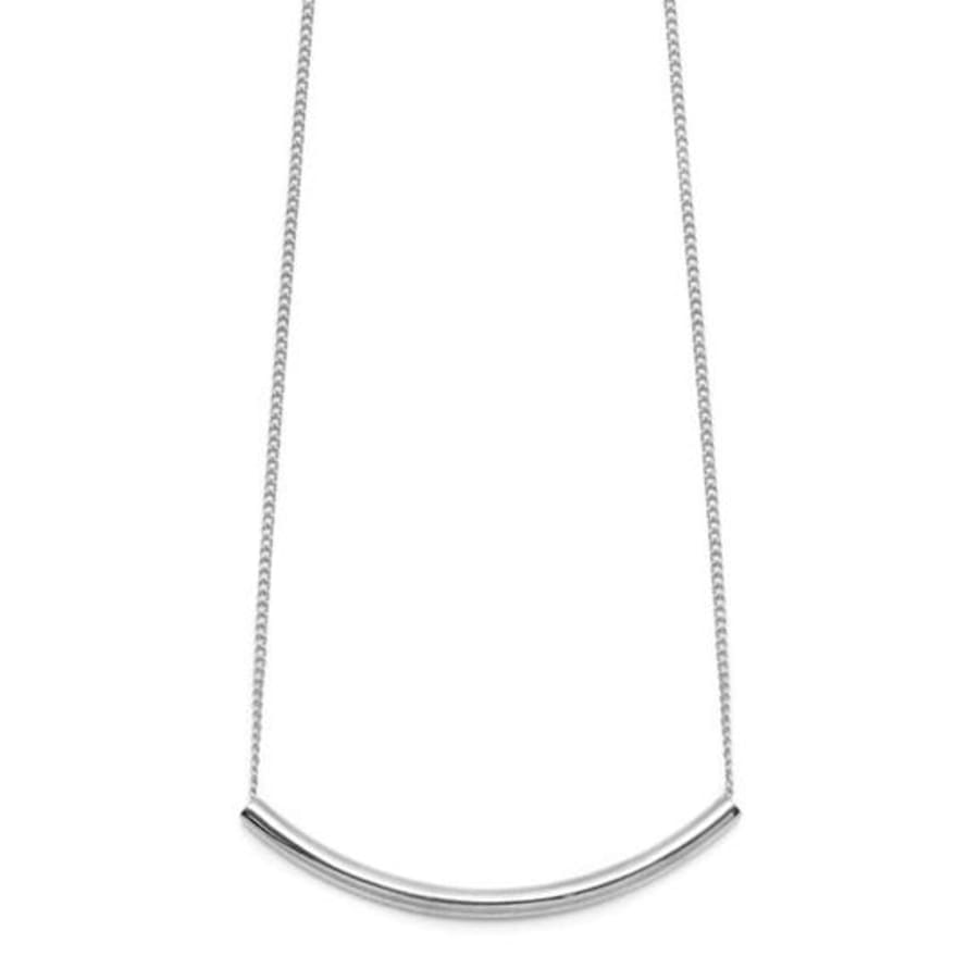 The Branch Jewellery Sterling Silver Curved Bar Pendant