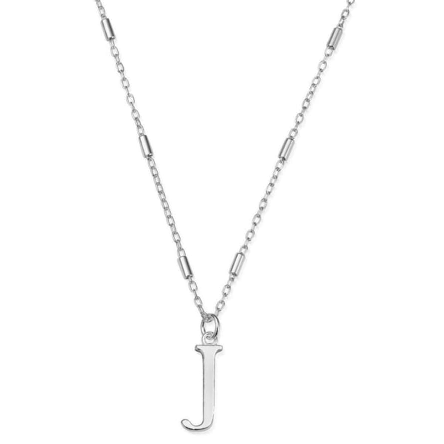ChloBo Iconic Initial Necklace - Silver J