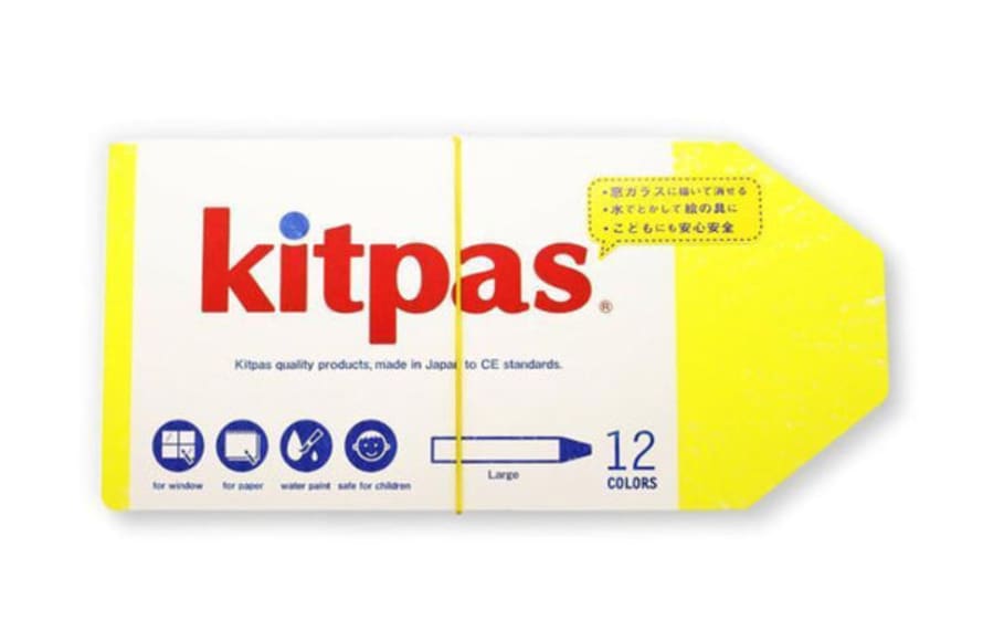 Kitpas - Crayon Large - 12 Colours