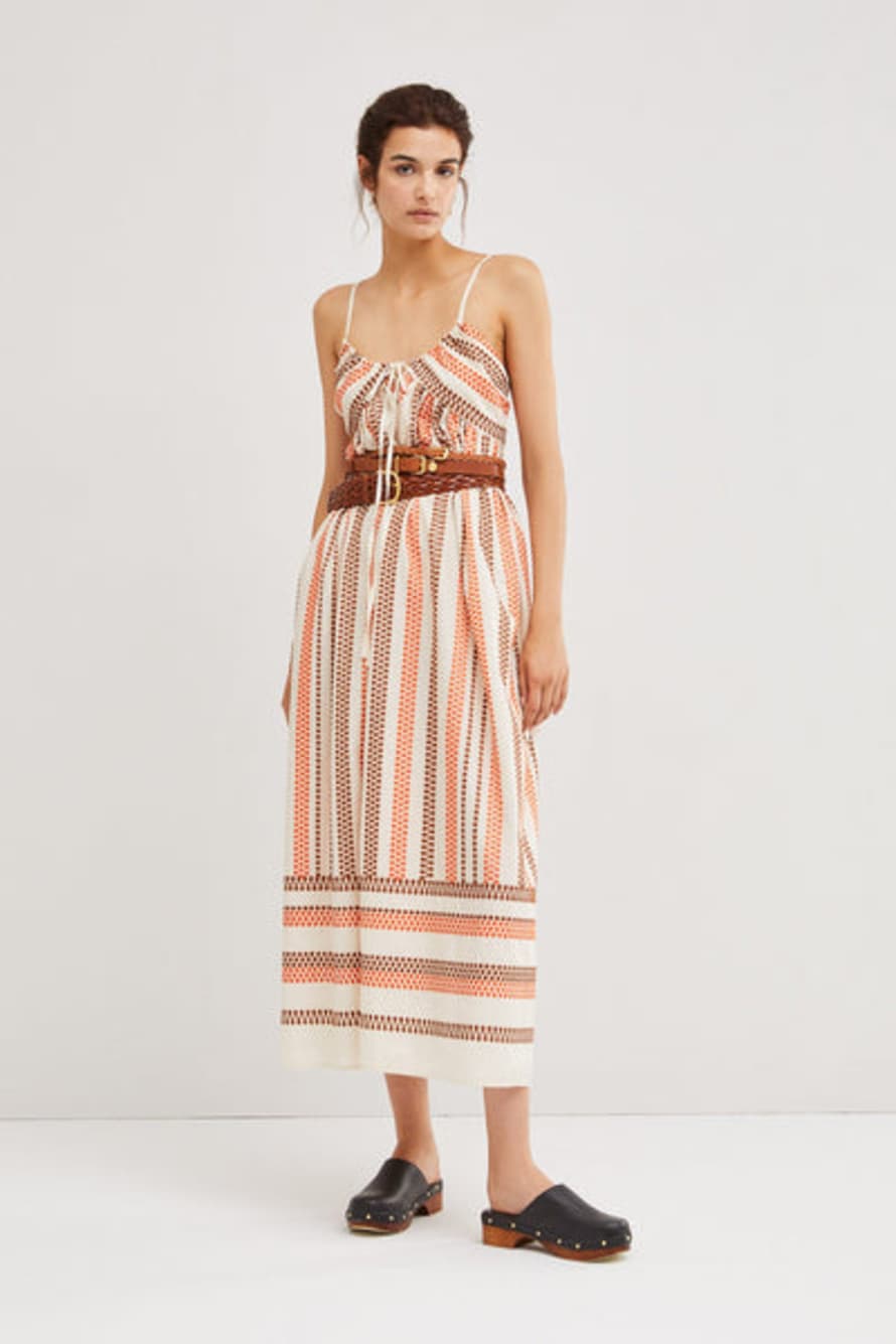 Ottod'Ame  Embroidered Cotton Maxi Dress