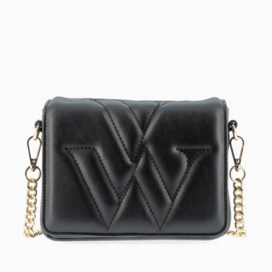 Vanessa Wu Small Quilted Bag - Black