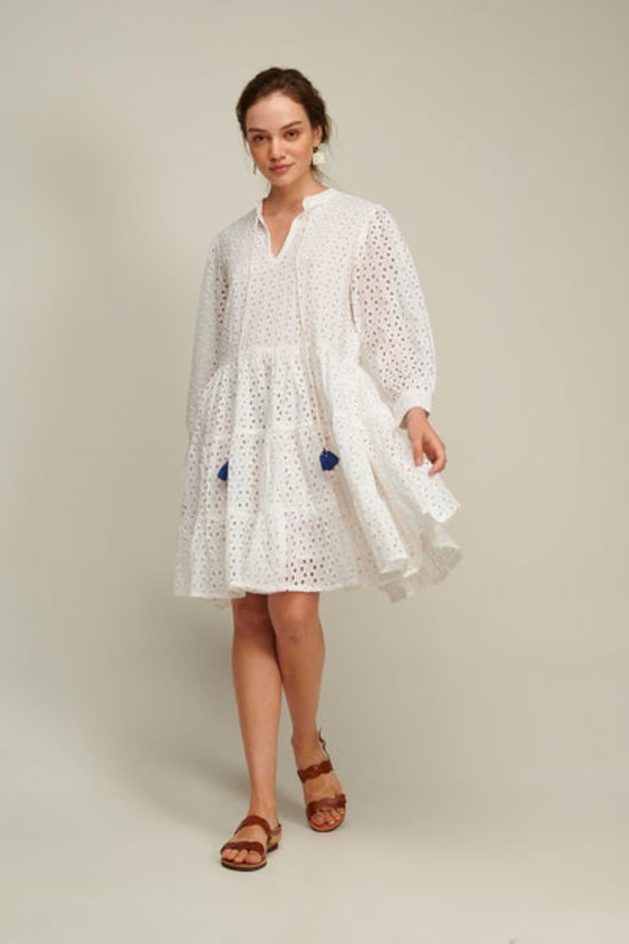 Dream Broiderie Anglaise Dress - White
