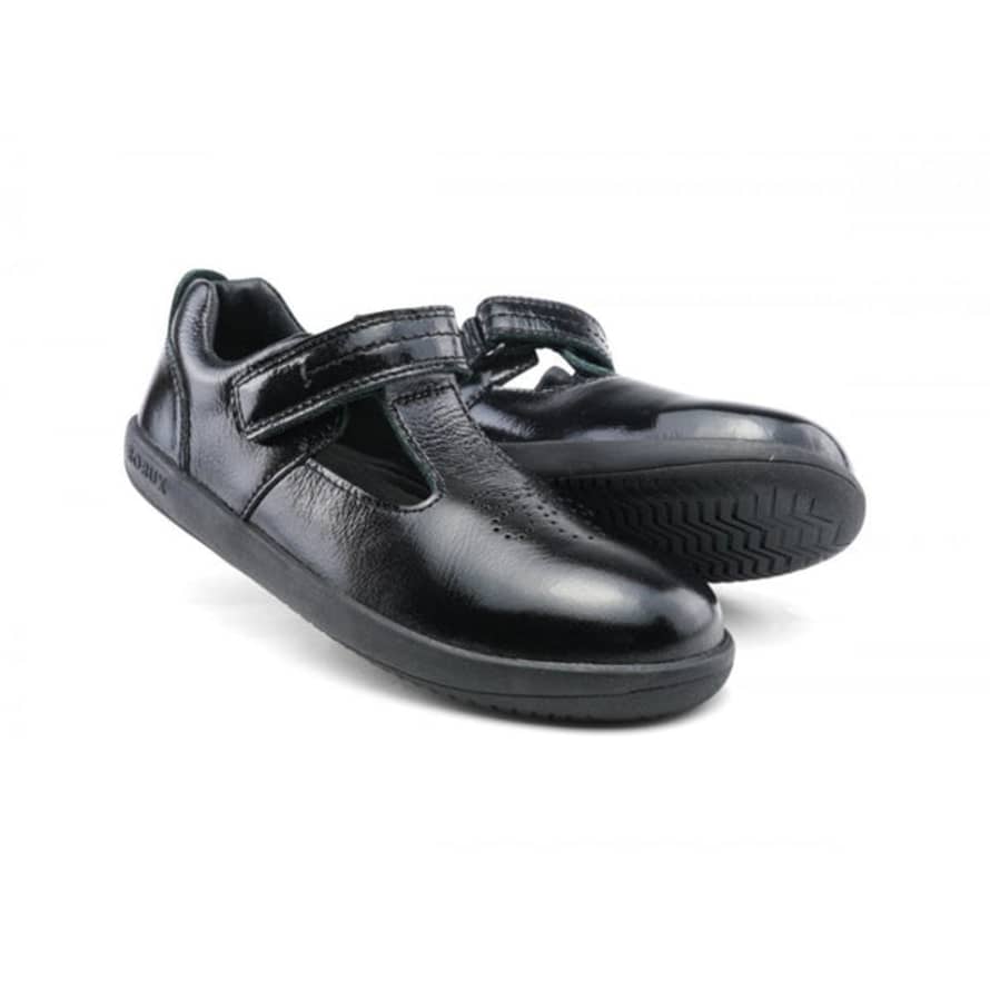 Bobux Black Patent Kp Brave Shoes
