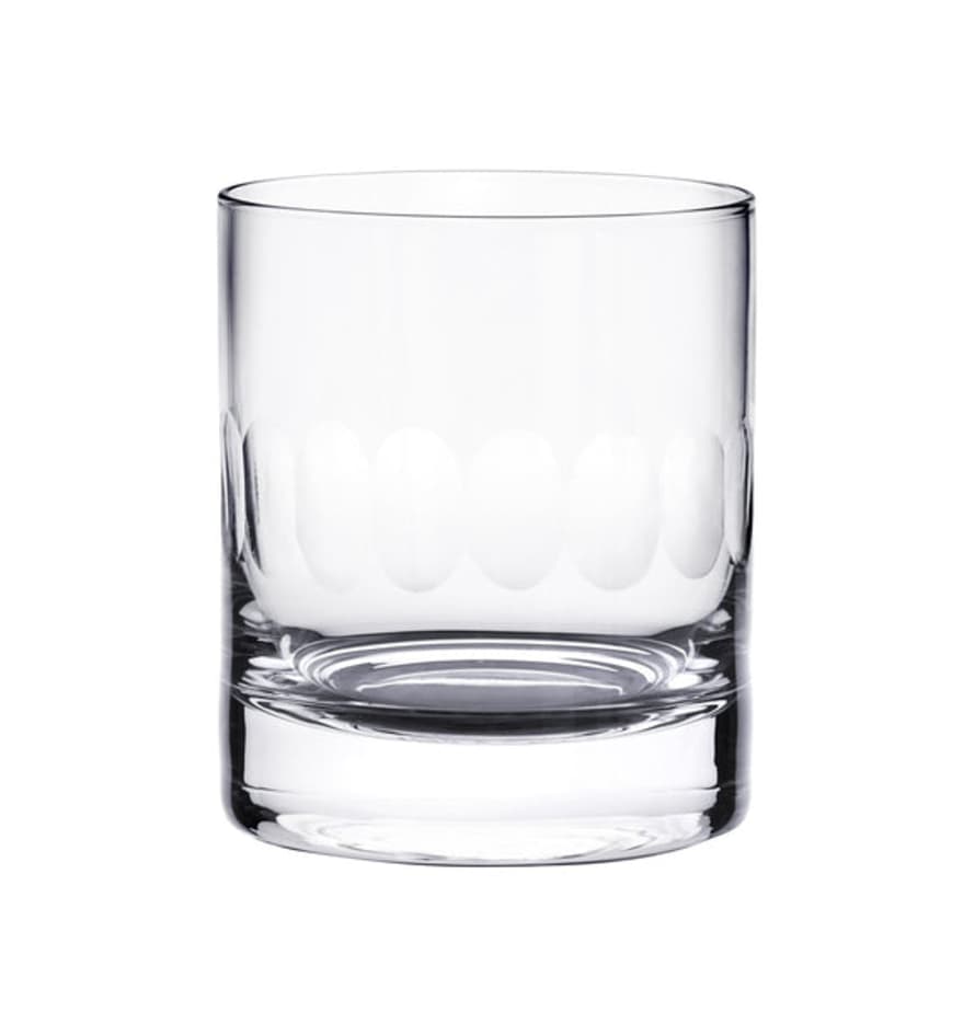 The Vintage List The - Whisky Glasses With Lens Design (set Of 2)