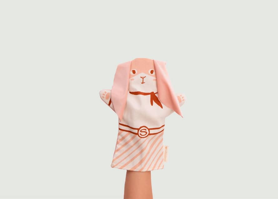 Nobodinoz Bunny Hand Puppet