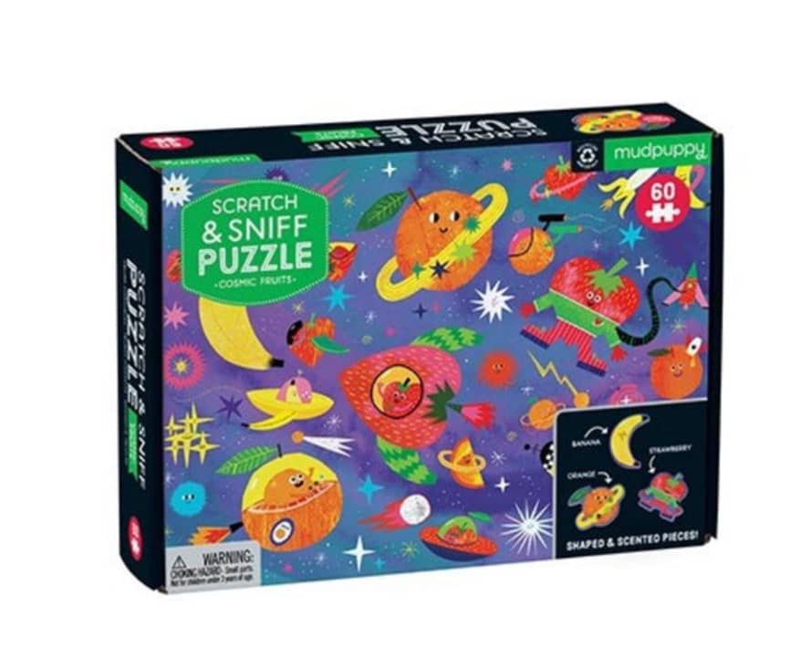 Mudpuppy - Scratch And Sniff Puzzle - Cosmic Fruits