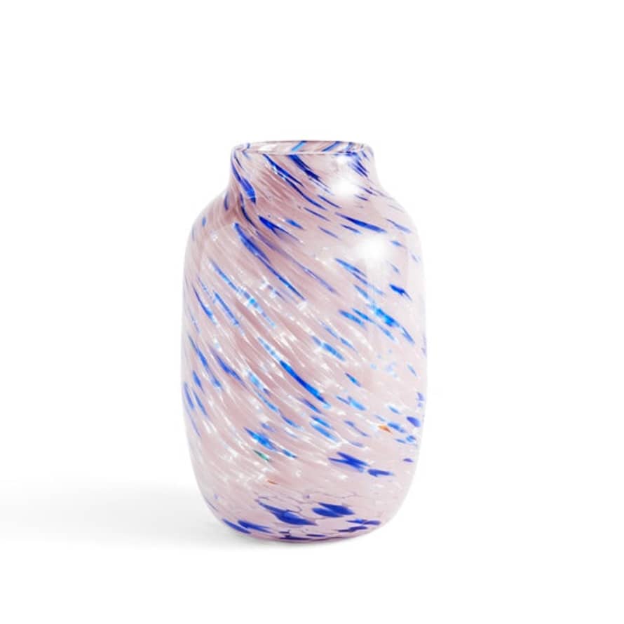 HAY - Splash Vase Round L Light Pink And Blue