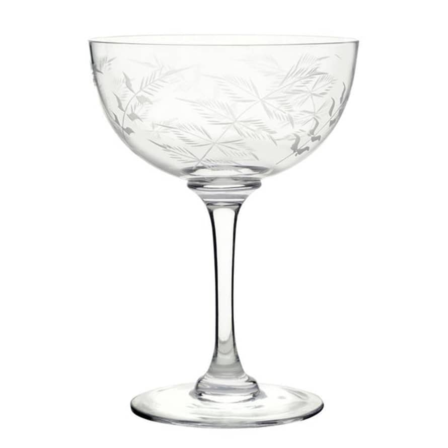 The Vintage List The - Cocktail Glasses- Fern Design - (set Of 4)