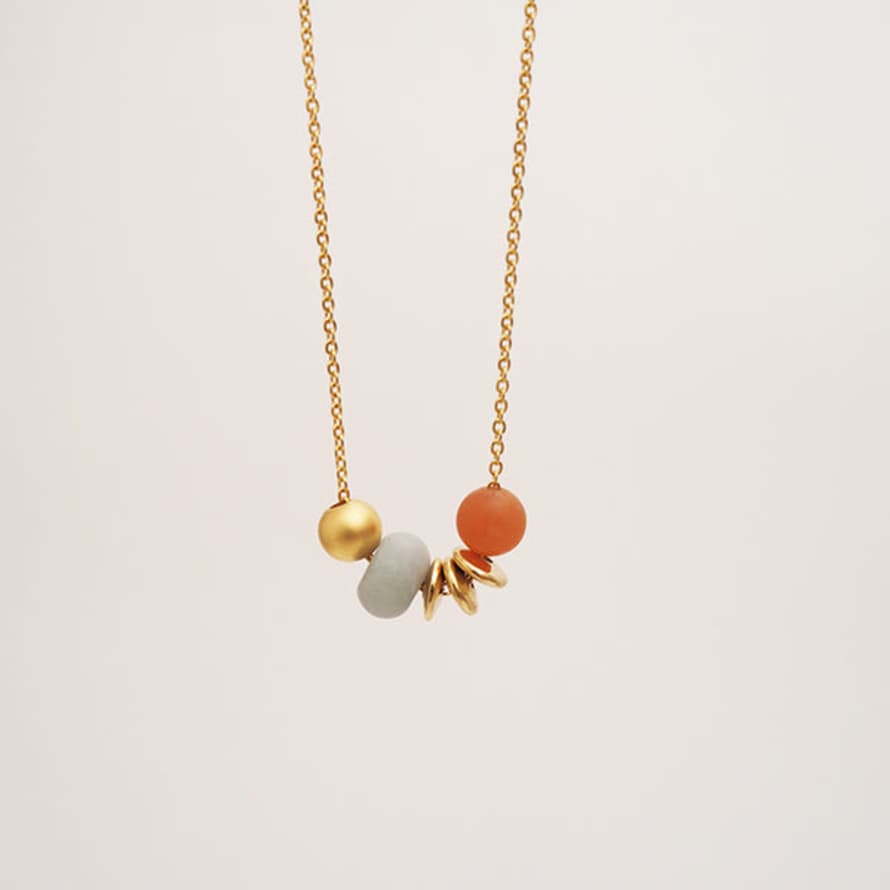Brass & Bold Brass + Bold - Abacus Meets Atoll Necklace