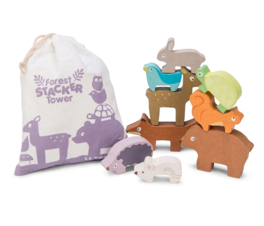 Le Toy Van Forest Stacker Tower & Bag
