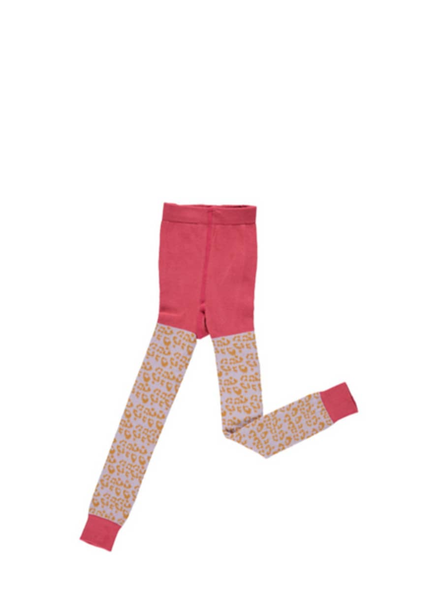 Catherine Tough Children Footless Tights- Leopard From