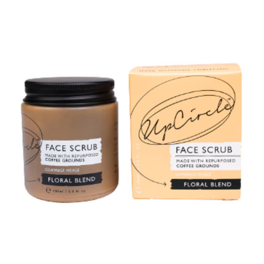 UpCircle Face Scrub with Coffee & Rosehip Oil - Floral Blend