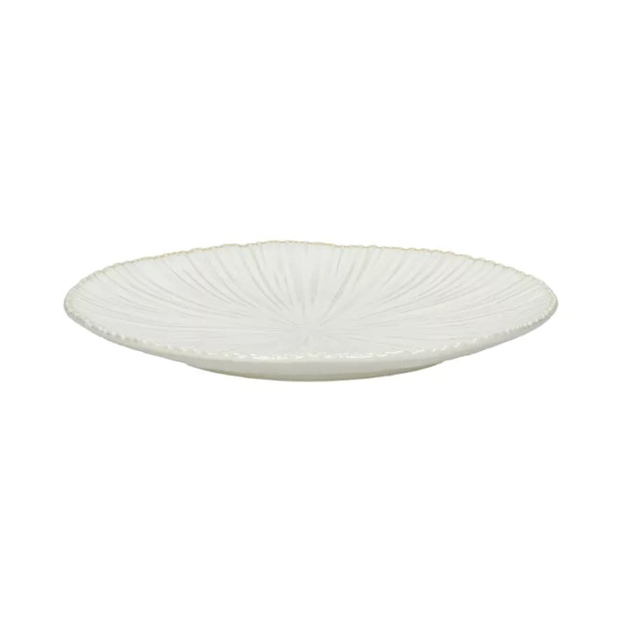 Assiette à dessert en porcelaine - Blanche - Porcelino par Pomax