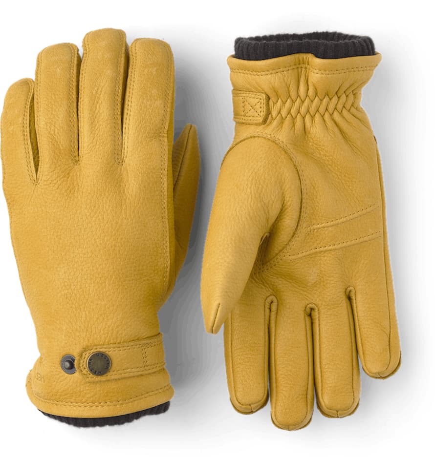 Hestra Utsjö Elk Leather Gloves (Natural Yellow)