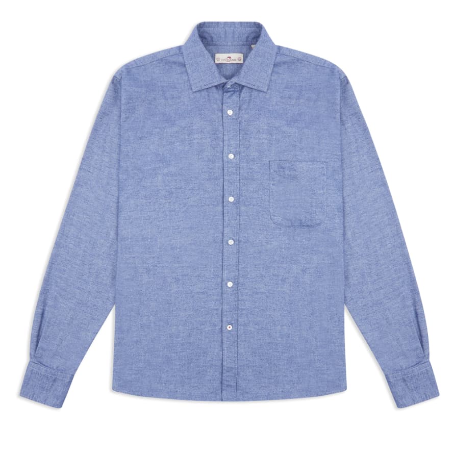 Burrows & Hare  Flannel Shirt - Chambray