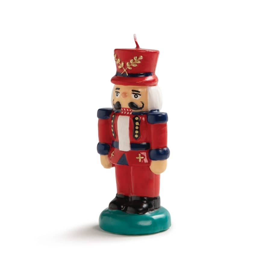 &klevering Nutcracker Candle in Red