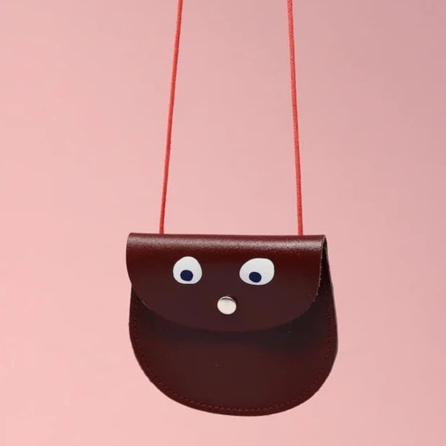 Ark Colour Design Brown Googly Eye Purse