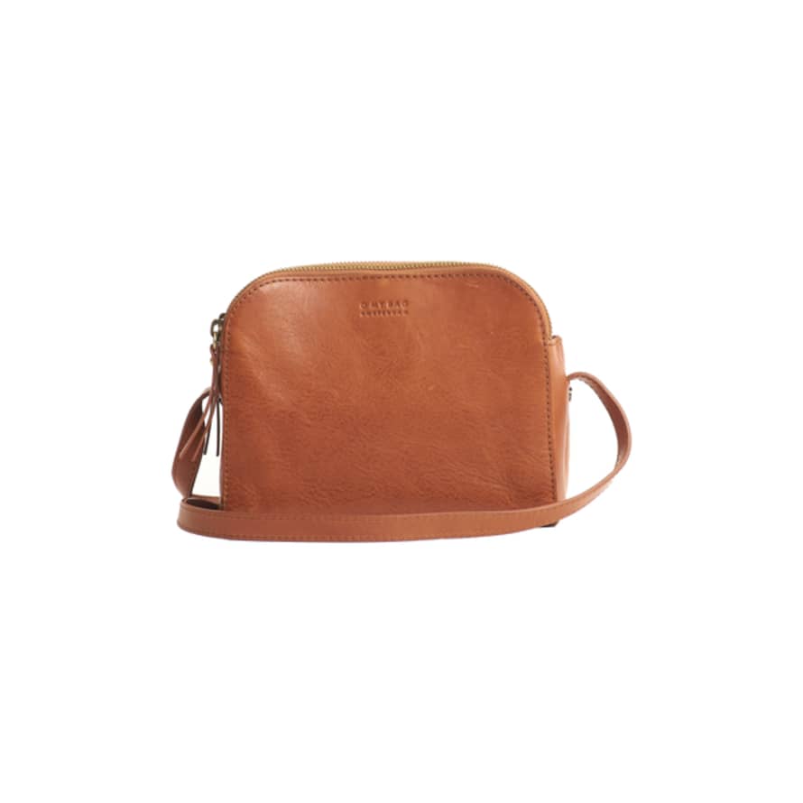 O My Bag  Emily Cognac Stromboli Leather Bag