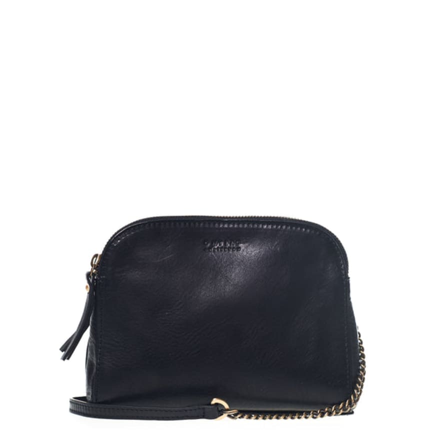 O My Bag  Emily Black Stromboli Leather Bag