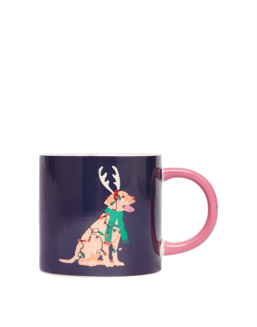 Joules Christmas Blue Dog Cuppa Mug
