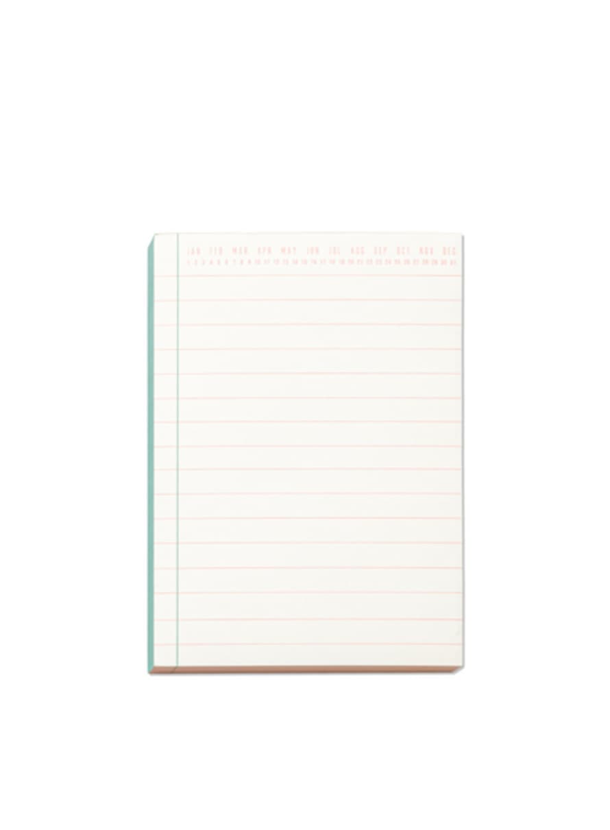 Designworks Ink Colorblock Notepad - Green & Peach