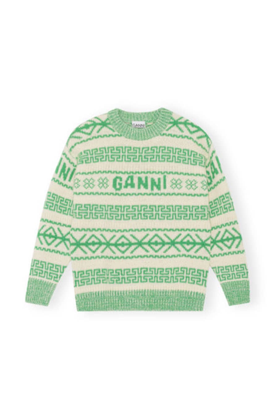 Ganni Logo Wool Pullover