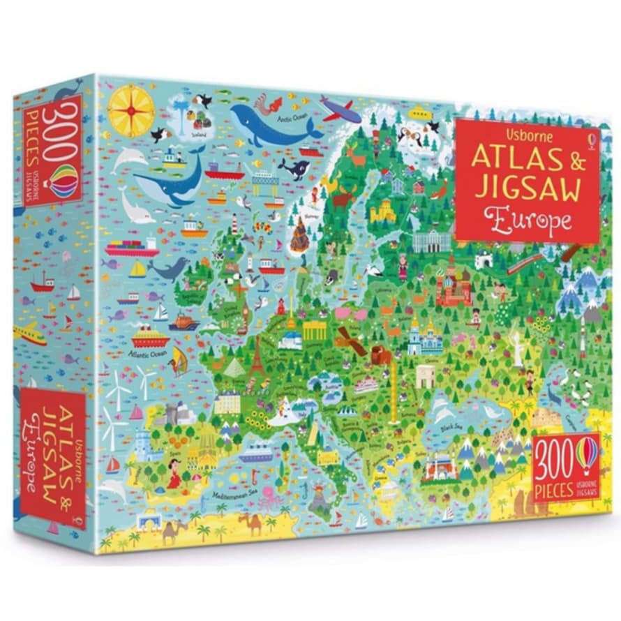Bookspeed Usborne Atlas And Jigsaw: Europe