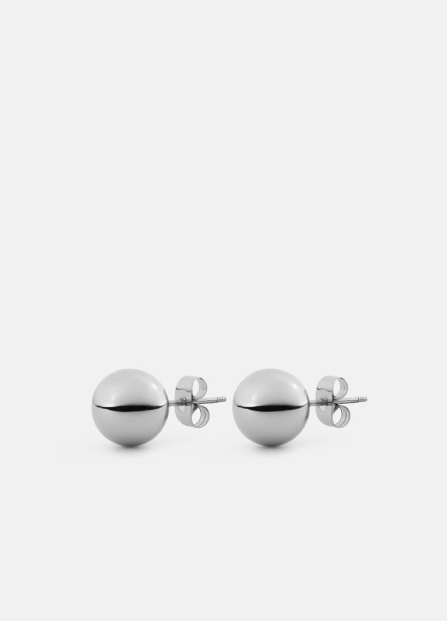 Skultuna Ball Earring - Polished Steel