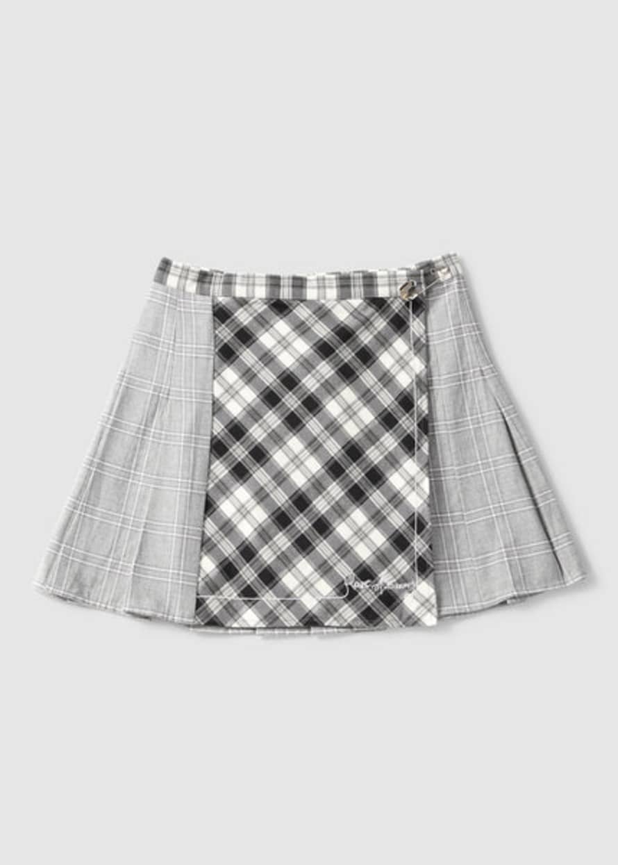 House of Sunny Steel Grey Womens The Victoria Pleated Skirt
