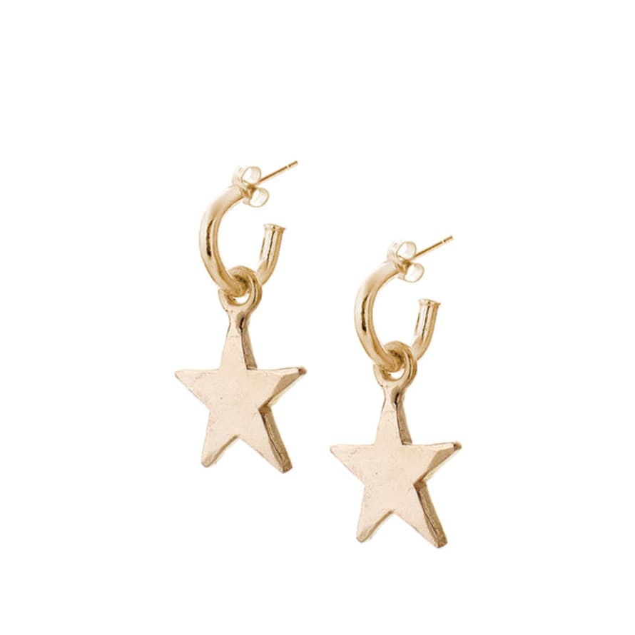 Renné Jewellery 9 Carat Gold Mini Hoops And Stars