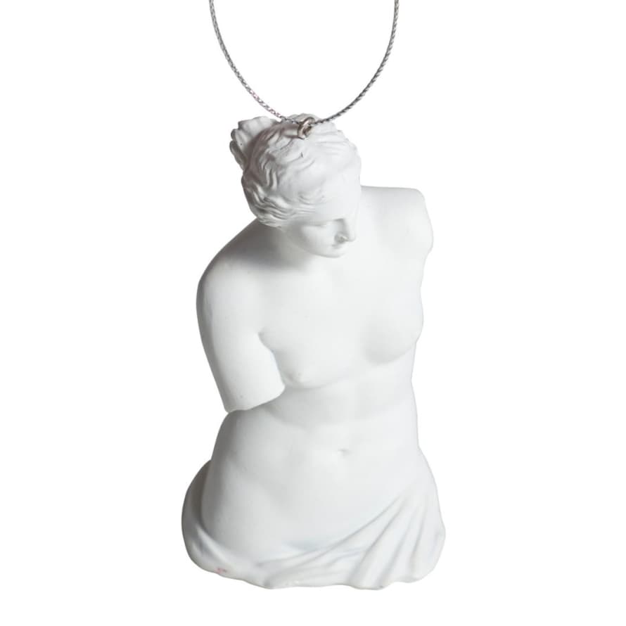 &Quirky White Venus De Milo Hanging Decoration
