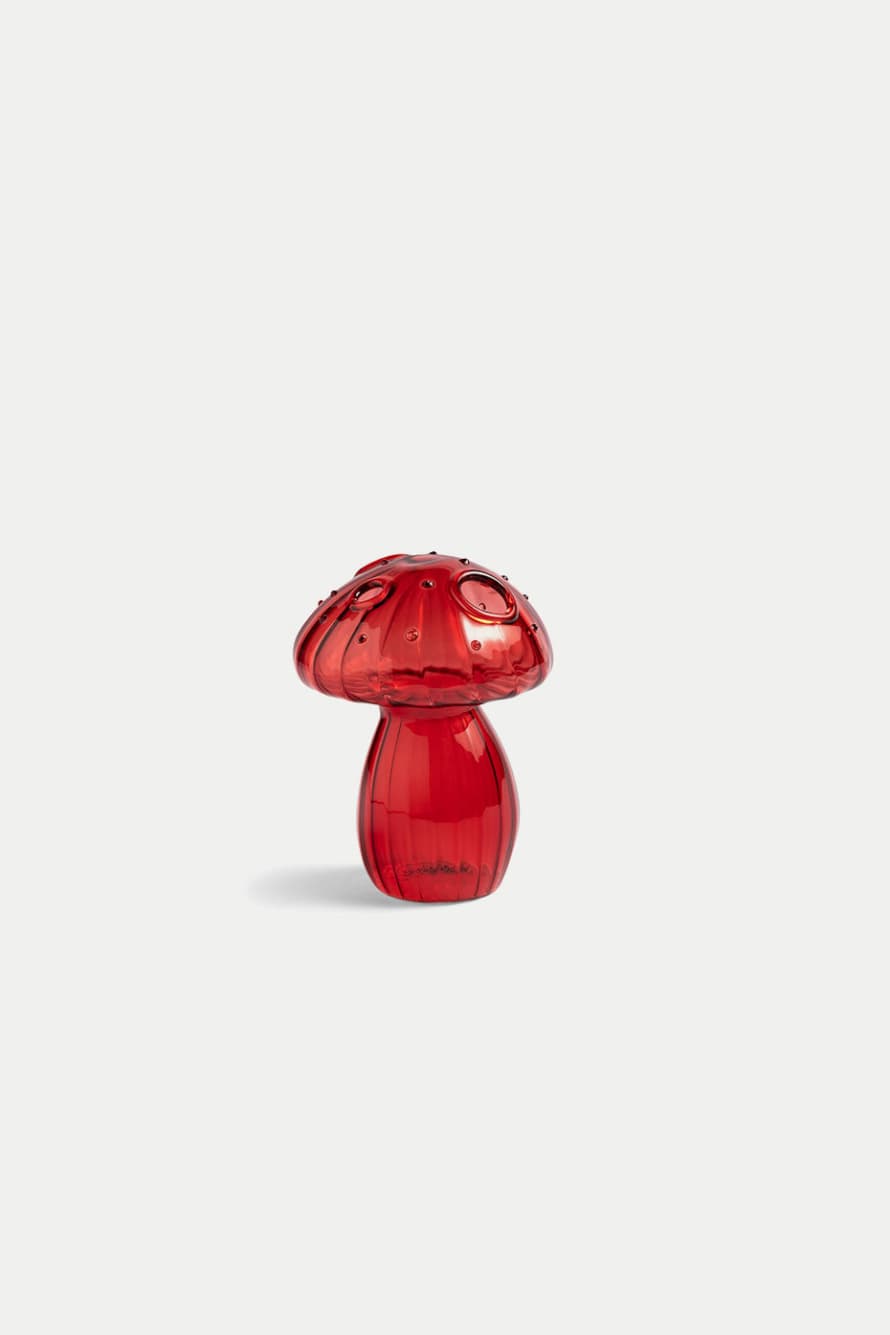 &klevering Red Mushroom Vase