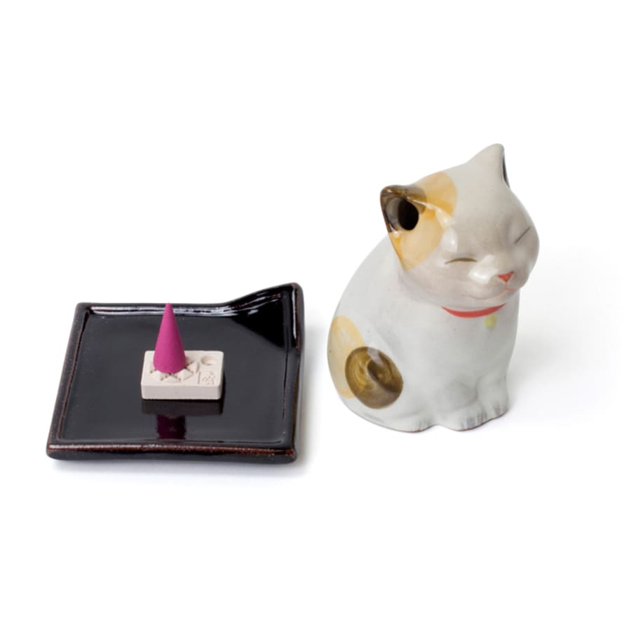 Shoyeido Incense Burner Small Cat