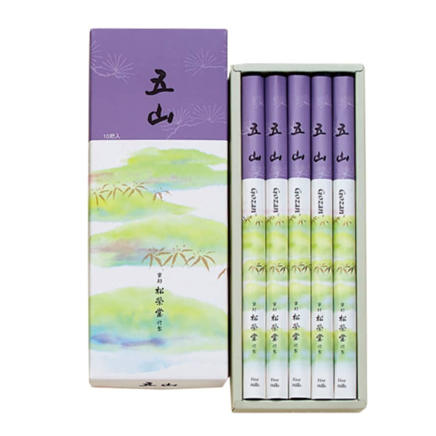 Shoyeido Gozan/Five Hills Incense Stick (L 10bdls)