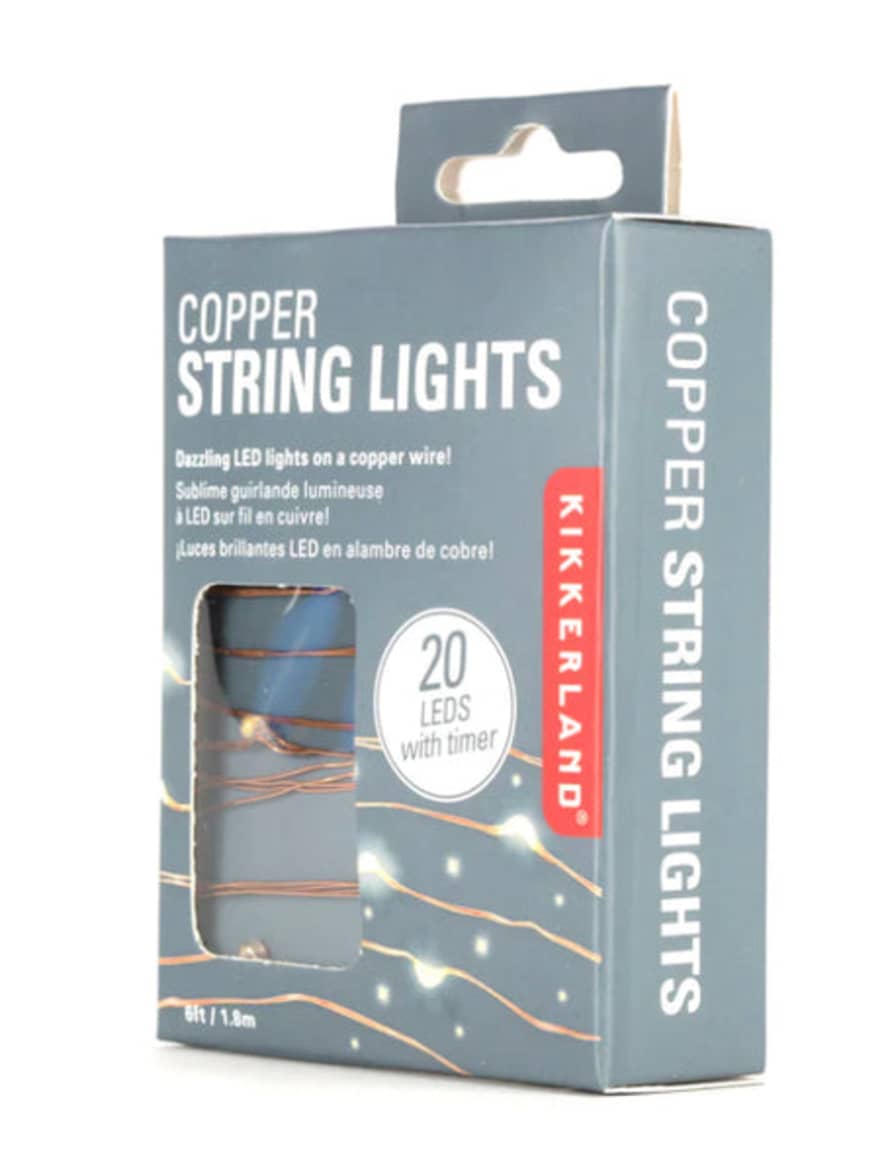 Kikkerland Design Copper String Lights