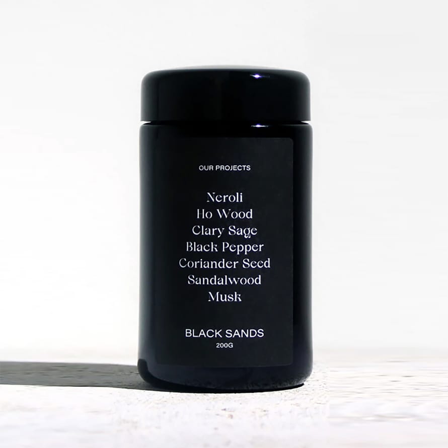 Our Projects Black Sands Soy Candle
