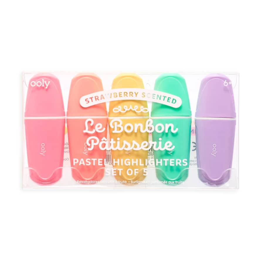 Ooly Le Bonbon Pâtisserie Scented Pastel Highlighters - Set Of 5