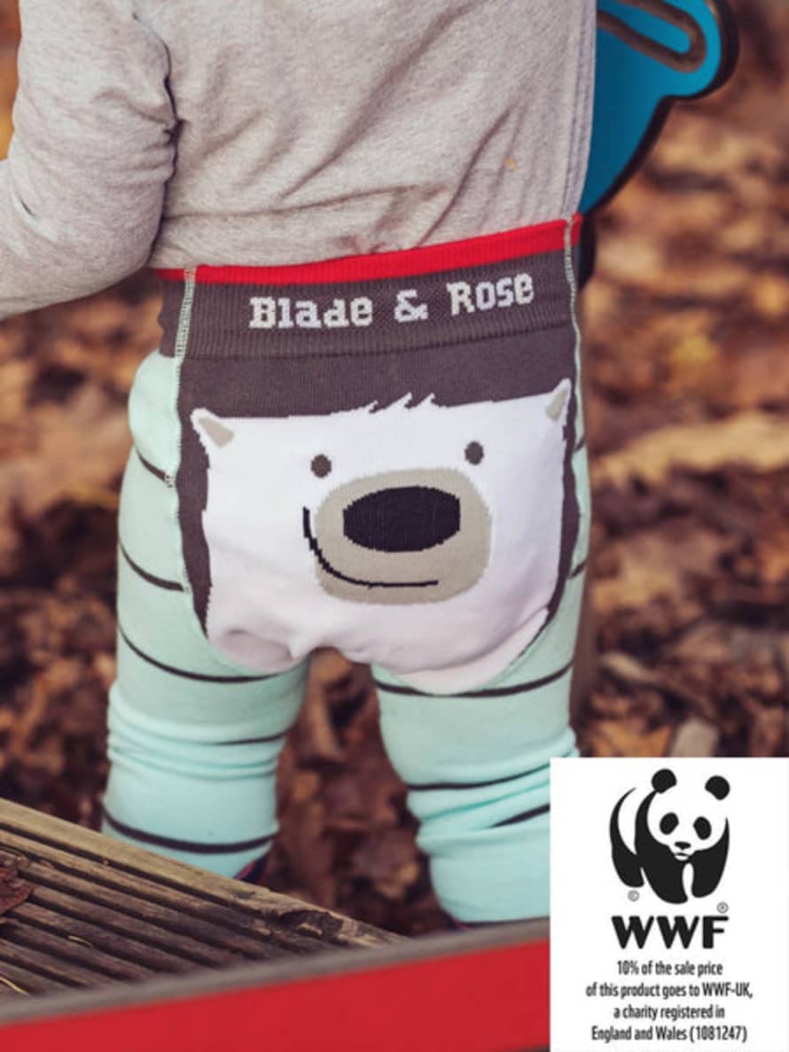 Blade & Rose Wwf Polar Bear Leggings (organic Cotton)