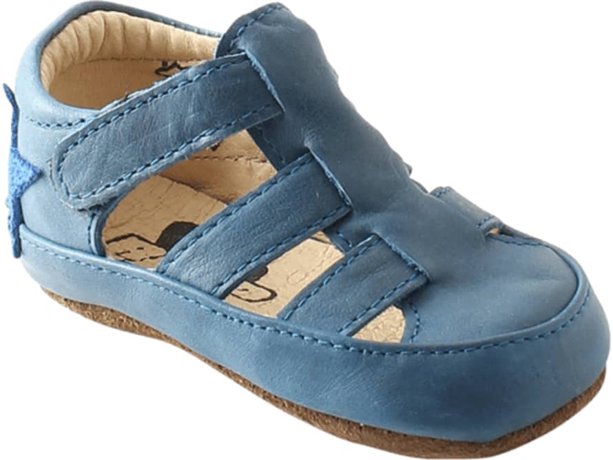 RAP Sandals Leather Velcro (blue)