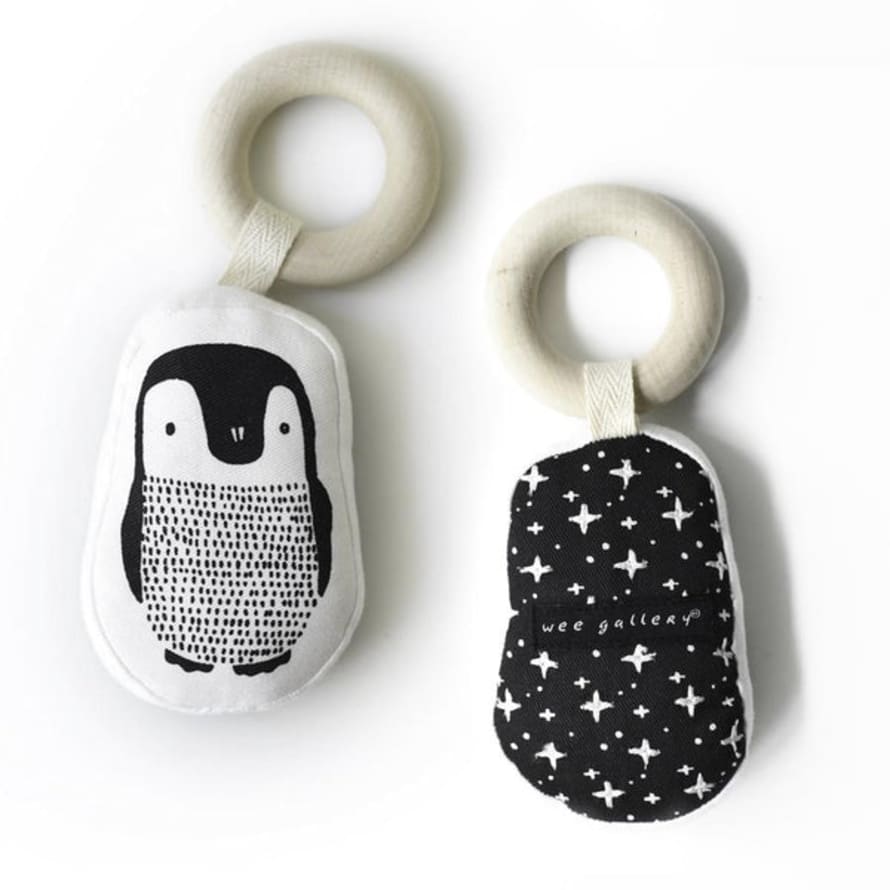 Wee Gallery Organic Teething Ring - Penguin