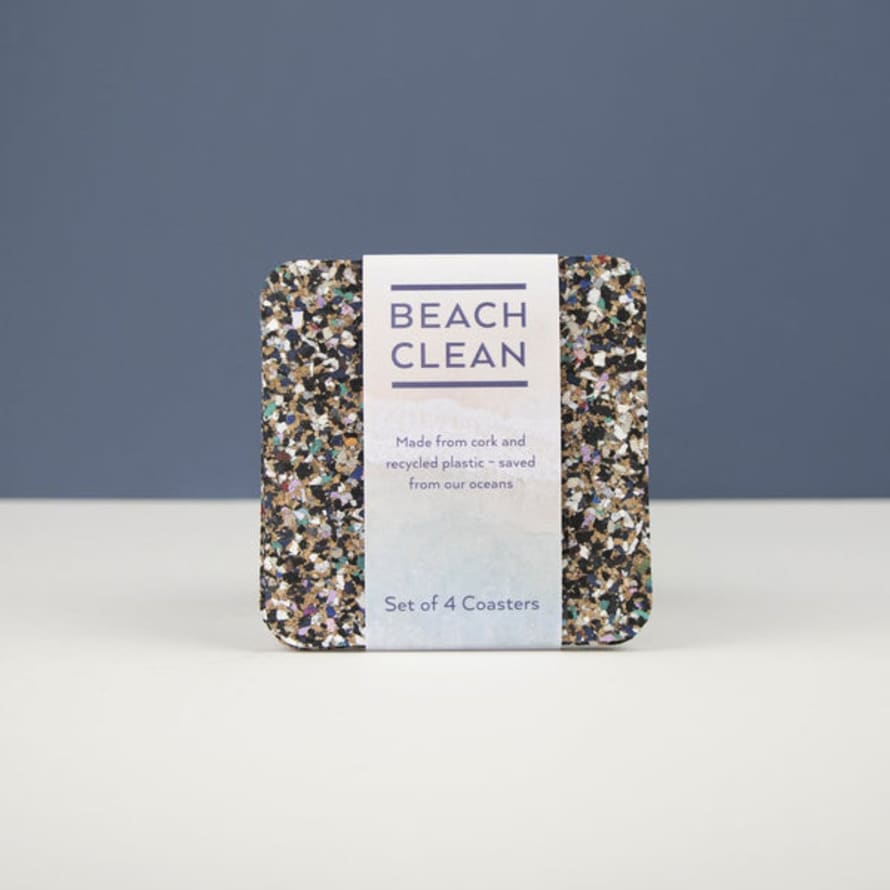 LIGA Beach Clean Square Coaster Set