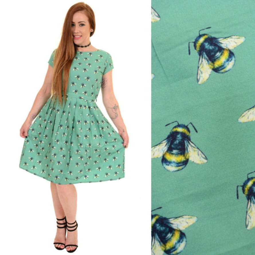 Run and Fly Bee Cotton Tea Dress