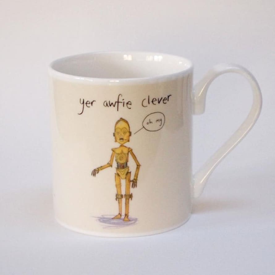 Grey Earl Mug Yer Awfie Clever