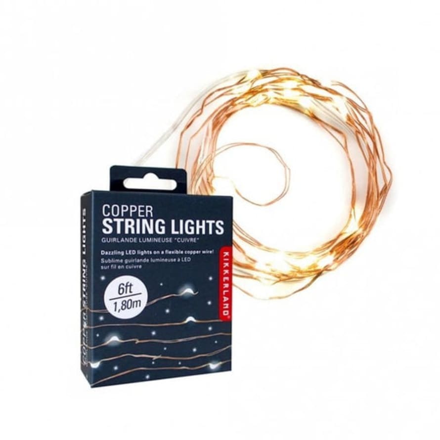 Kikkerland Design Copper String Lights