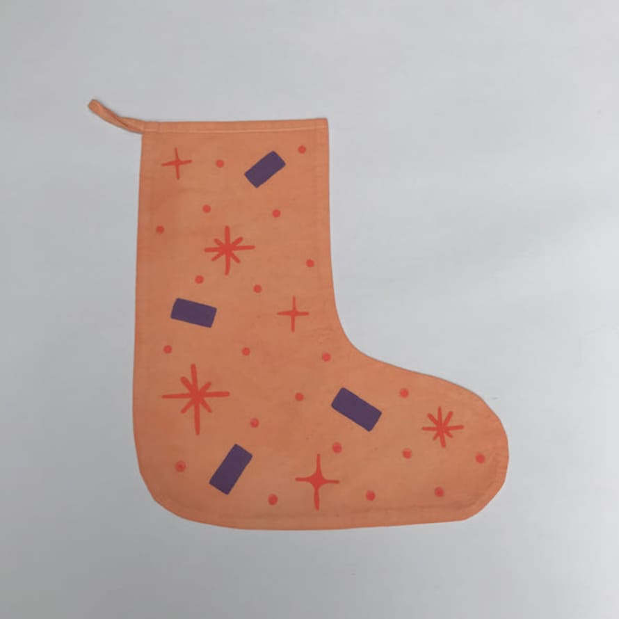 ANNUAL STORE Christmas Stocking - Sherbert / Orange / Purple